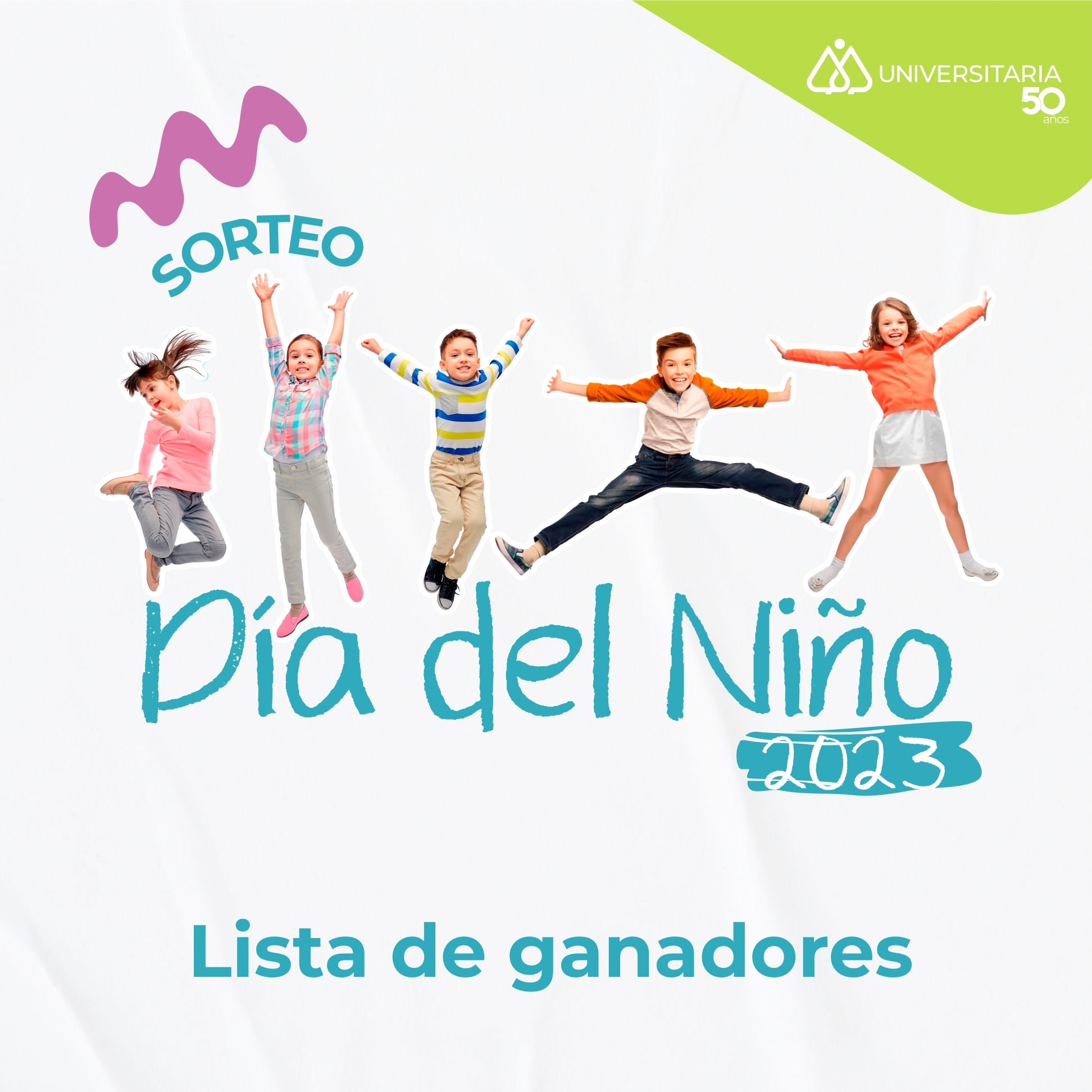 Lista de ganadores Sorteo Día del Niño