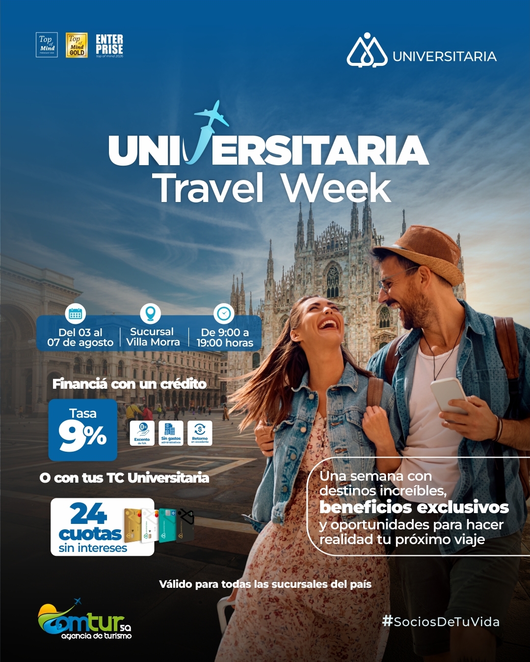 Llegó Universitaria Travel Week