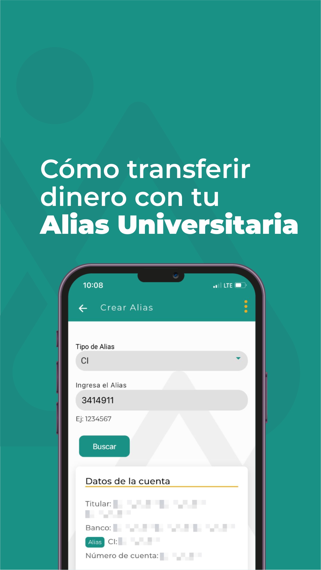 Transferir dinero con Alias