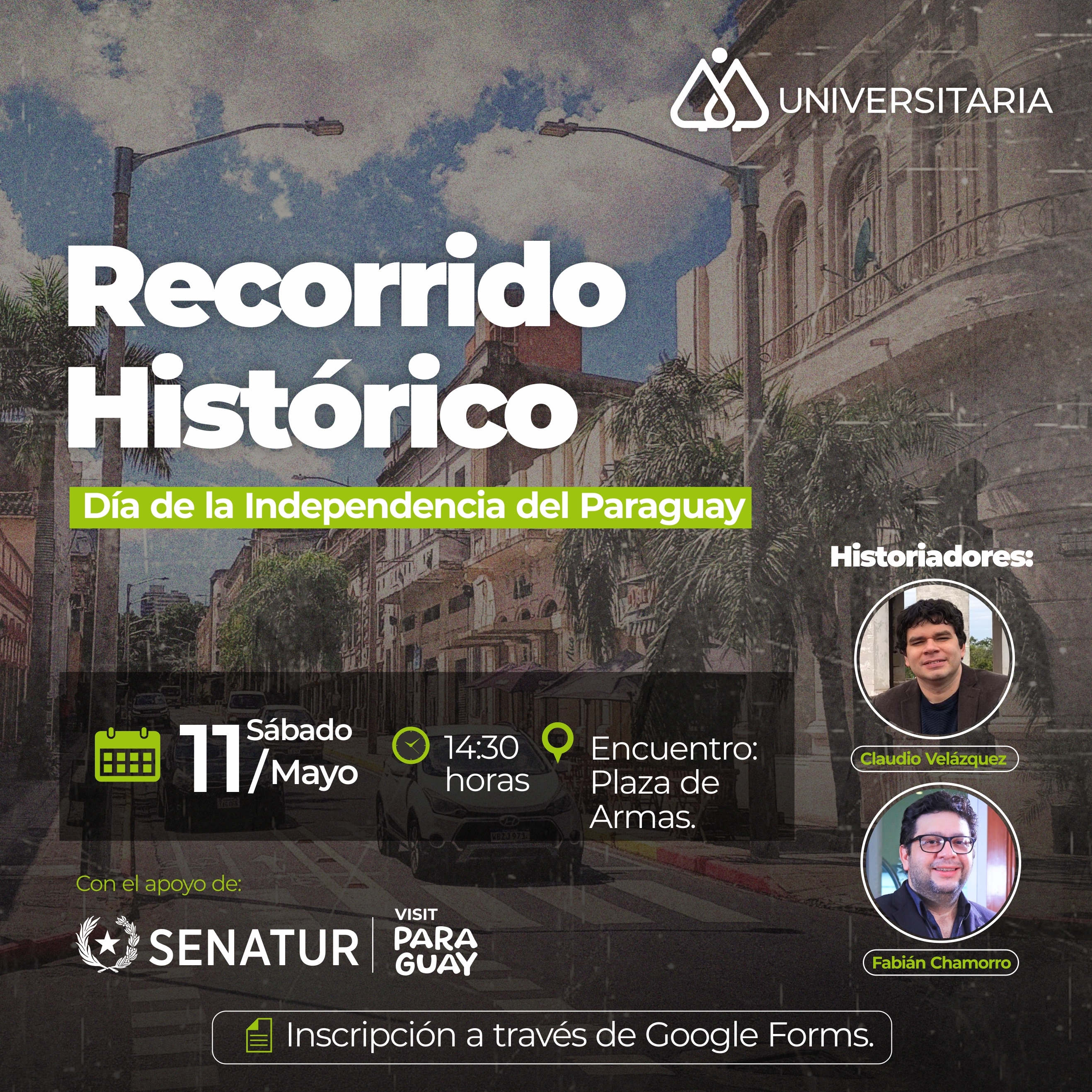 Recorrido histórico por el Día de la Independencia, organizado por Universitaria